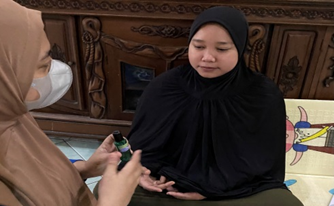 Gambar memberi tahu Ibu
